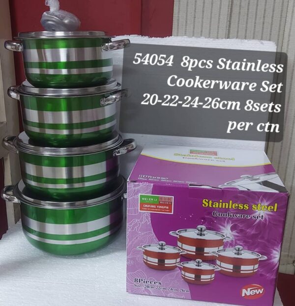 Chufang Yongpan 8pcs Stainless Steel Cookware Set